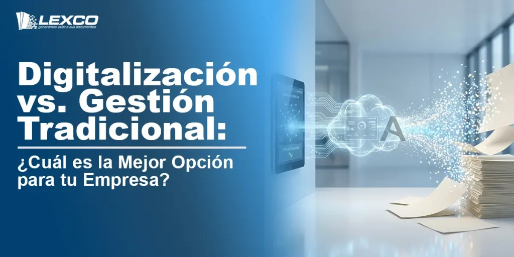 Digitalización VS Métodos Tradicionales Banner