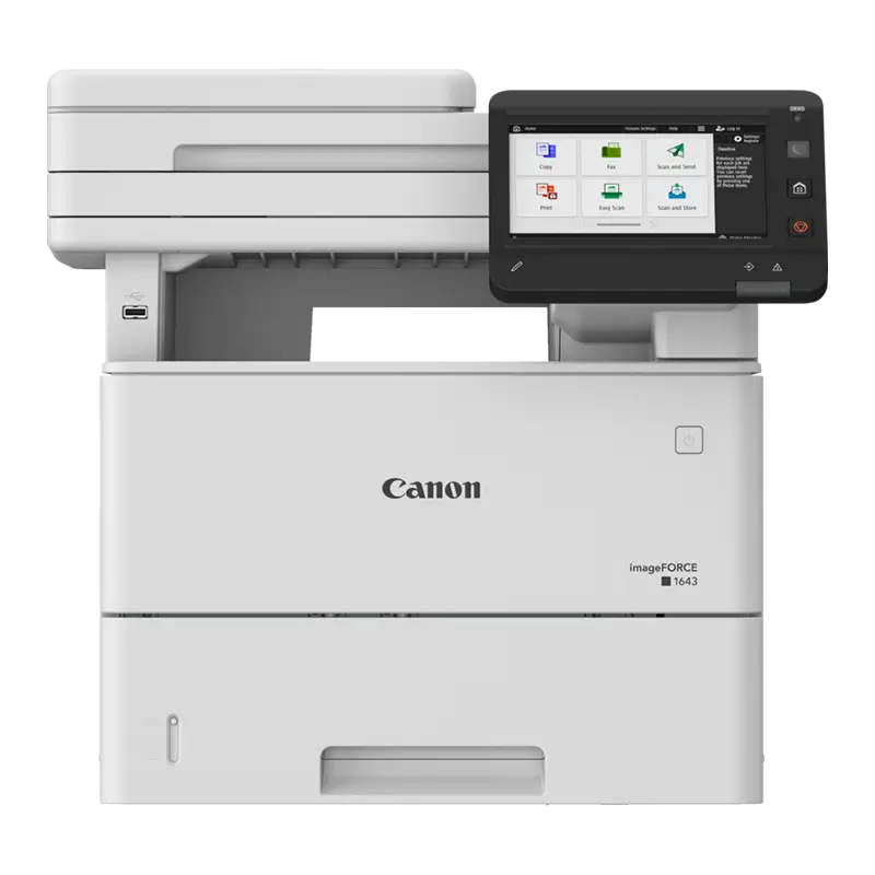 Vista frontal multifuncional Canon ImageFORCE 1643F
